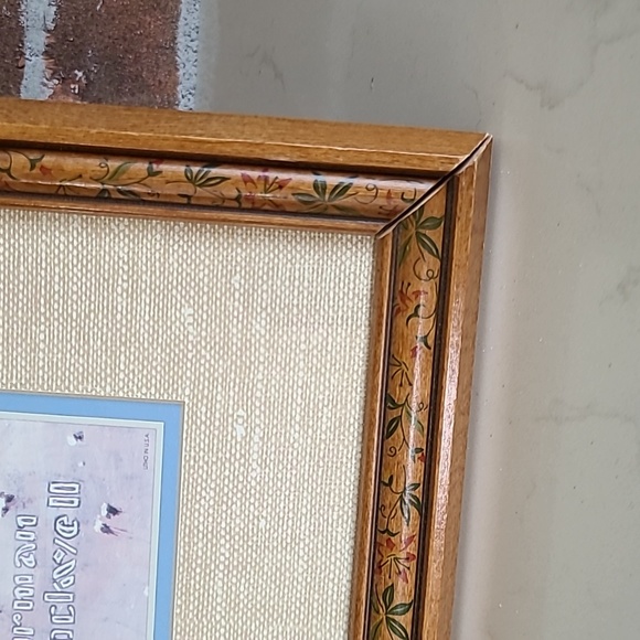 1969 Vintage Spring Flowers Original Frame Excellent Condition Norman Rockwell - Picture 6 of 7